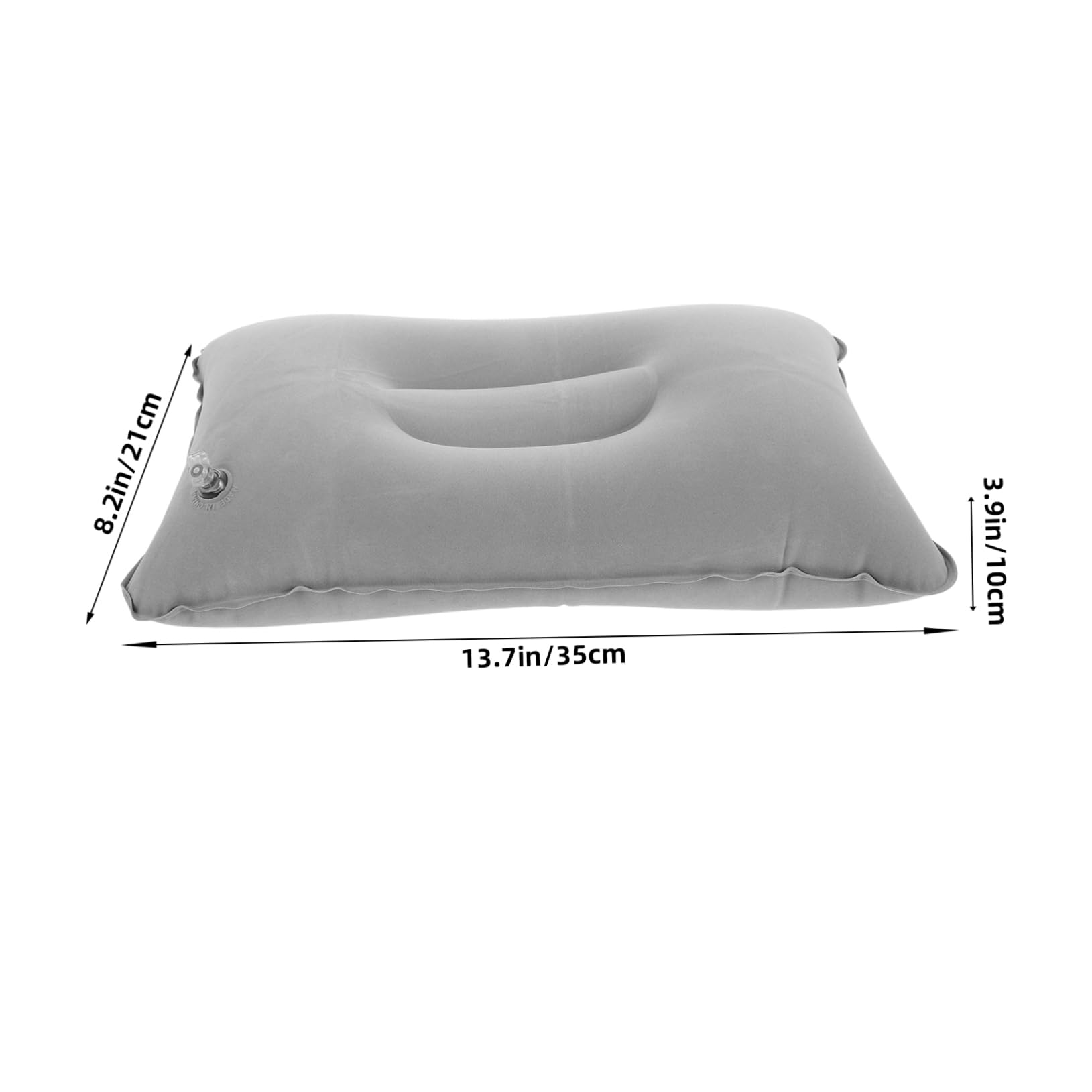 BESPORTBLE Camping Pillow Inflatable Memory Foam Pillow for Travel Soft Flocked Surface Ergonomic Compact Portable