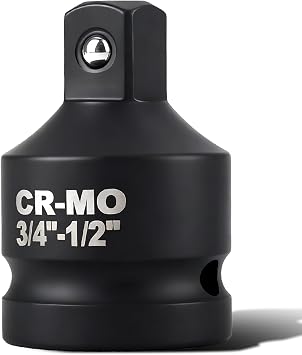 3/4 f to 1/2 m Socket Adapter,Impact Socket Adapter and Reducer,Cr-Mo Impact Wrench Converter with Square Drive Wrench,Impact Driver Conversions Adapters for Drill,Ratchet Drive