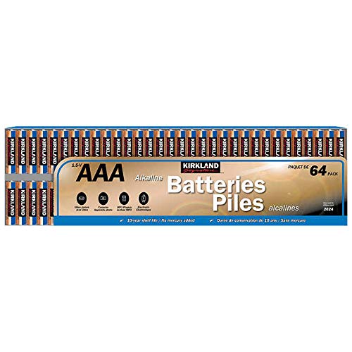 Kirkland Signature 1.5-V, AAA Alkaline Batteries: 64-Pack