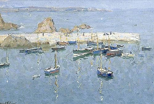 Image sur toile impression tableaux Mevagissey pour habiller un grand mur de chambre