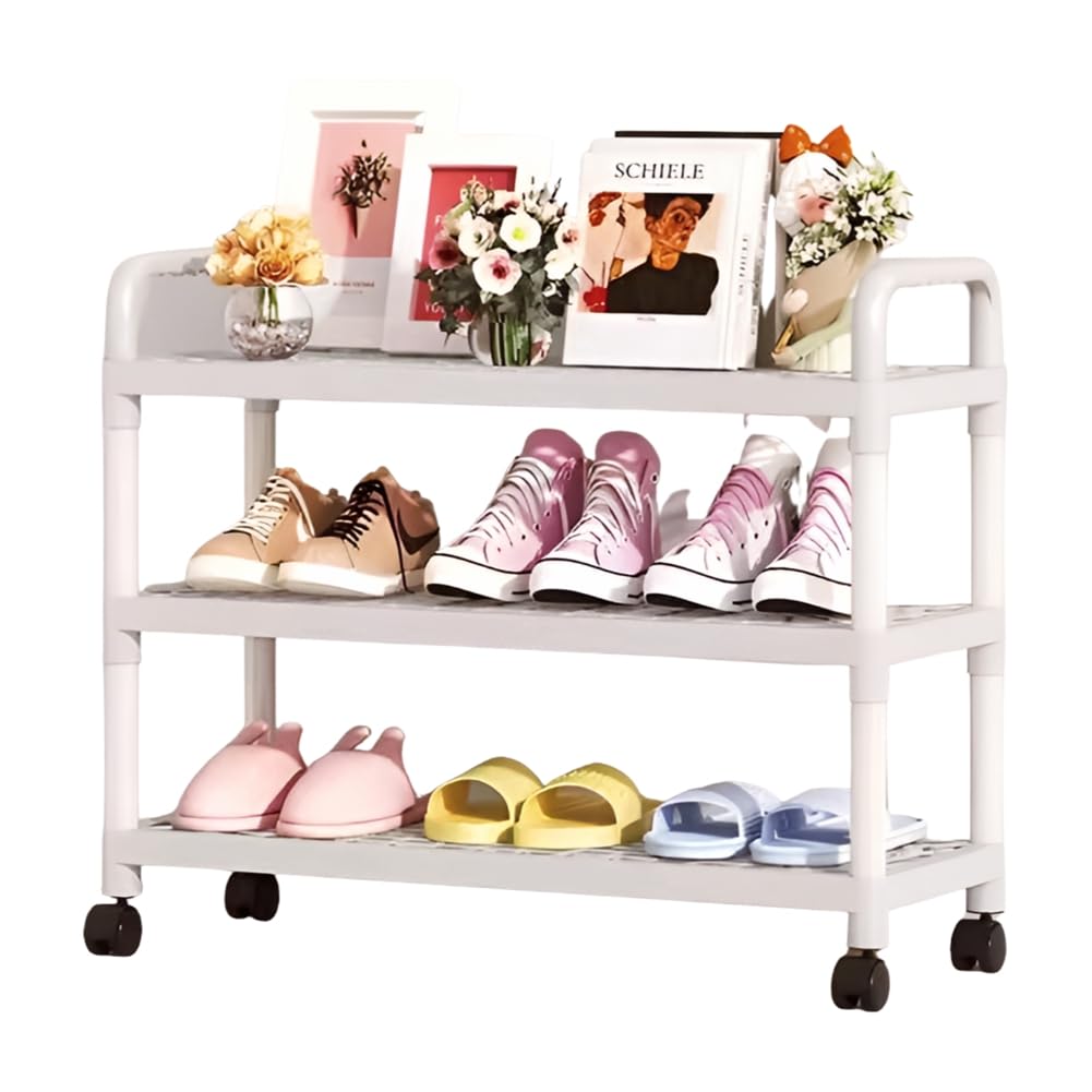 CTRLZS Freestanding Shoe Rack Simple Shoe Rack Multi-Layer Small Shoe Cabinet for Entrance B