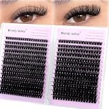 WENDY LASHES Lash Clusters 60D+80D Eyelash Clusters 518PCS Wispy Individual Lashes, 10-18MM D-curly Lash Extension DIY Cluster Eyelash Extensions for Beginners