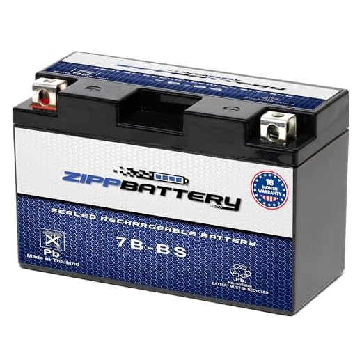 ZIPPBATTERY YT7B-BS 12V 110 CCA AGM – Maintenance-Free 7Ah Battery for ATV, Scooter, Motorcycle, Jet Ski – T3 Nut & Bolt Terminal – Fits Yamaha YFZ450, Honda CRF250, Suzuki DR-Z400, Polaris Outlaw