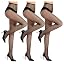 3 Pack Backseam Black Tights