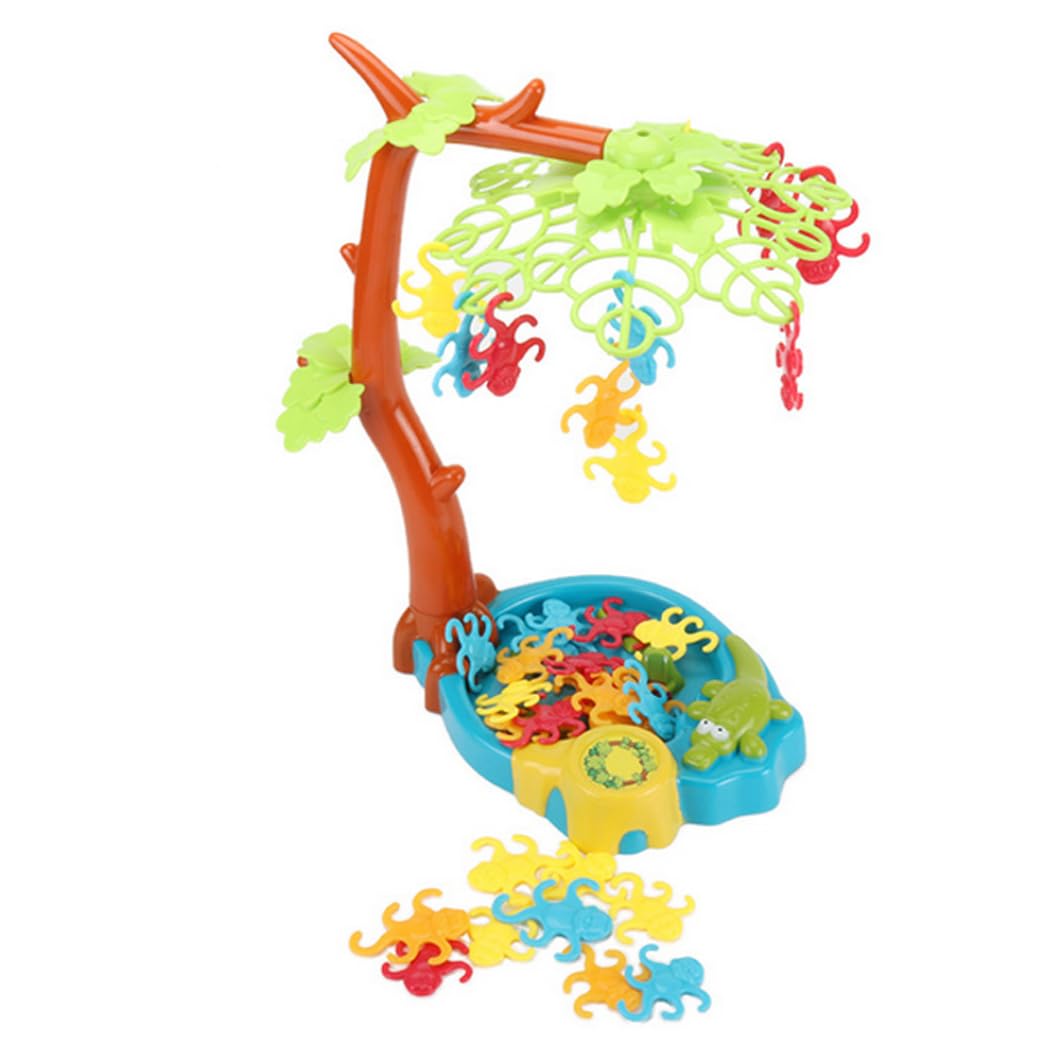 1 Set Climbing Tree Swing Board Game Monkey Balancing Game Monkey Hanging In a Tree Around Paternity Interactive Game Around Balancing Game Falling Tumbling Monkey Family Toy
