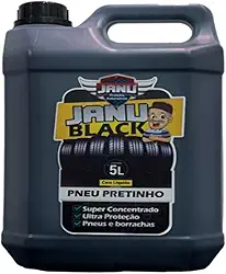 Pretinho Para Pneu Resistente a Àgua 5 Litros Cor Preto Janu Black