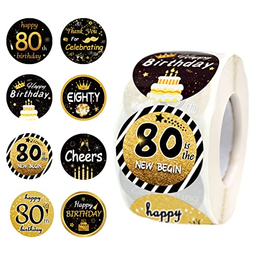 Fournitures de fête d'anniversaire 80 ans pour fermer les invitations