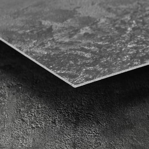 Mulgreat - PVC Bodenbelag - 12 Fliesen Selbstklebende Vinyl-Fliesen - Vinylboden - Betoneffekt - Vinylboden Selbstklebend - 60,96 cm x 30,48 cm Dicke 1,5 mm 2.23m²