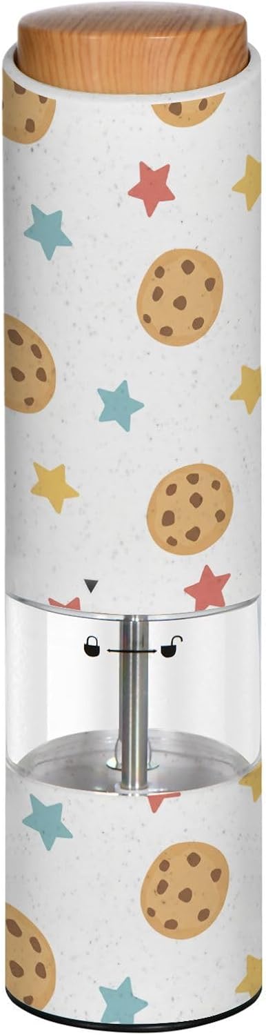 Snacks Stars Electric Salt and Pepper Grinder Automatic Pepper Mills
