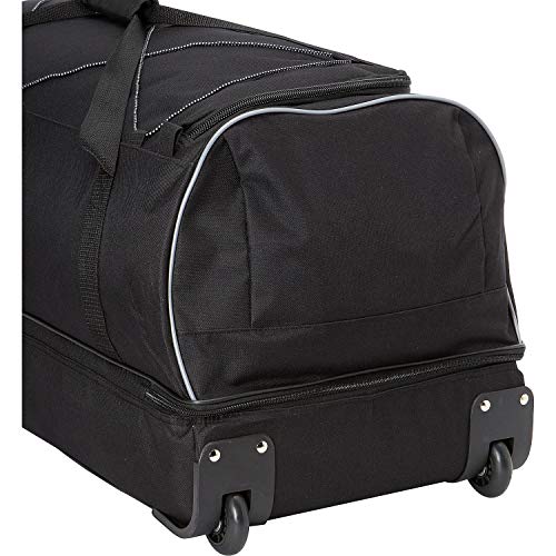 Travelers Club Adventure Upright Rolling Duffel Bag, Black, 36 Inch 119.0L