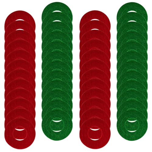 48 Pcs Felt Battery Terminal Protector Washers, Red Green Anti Co...