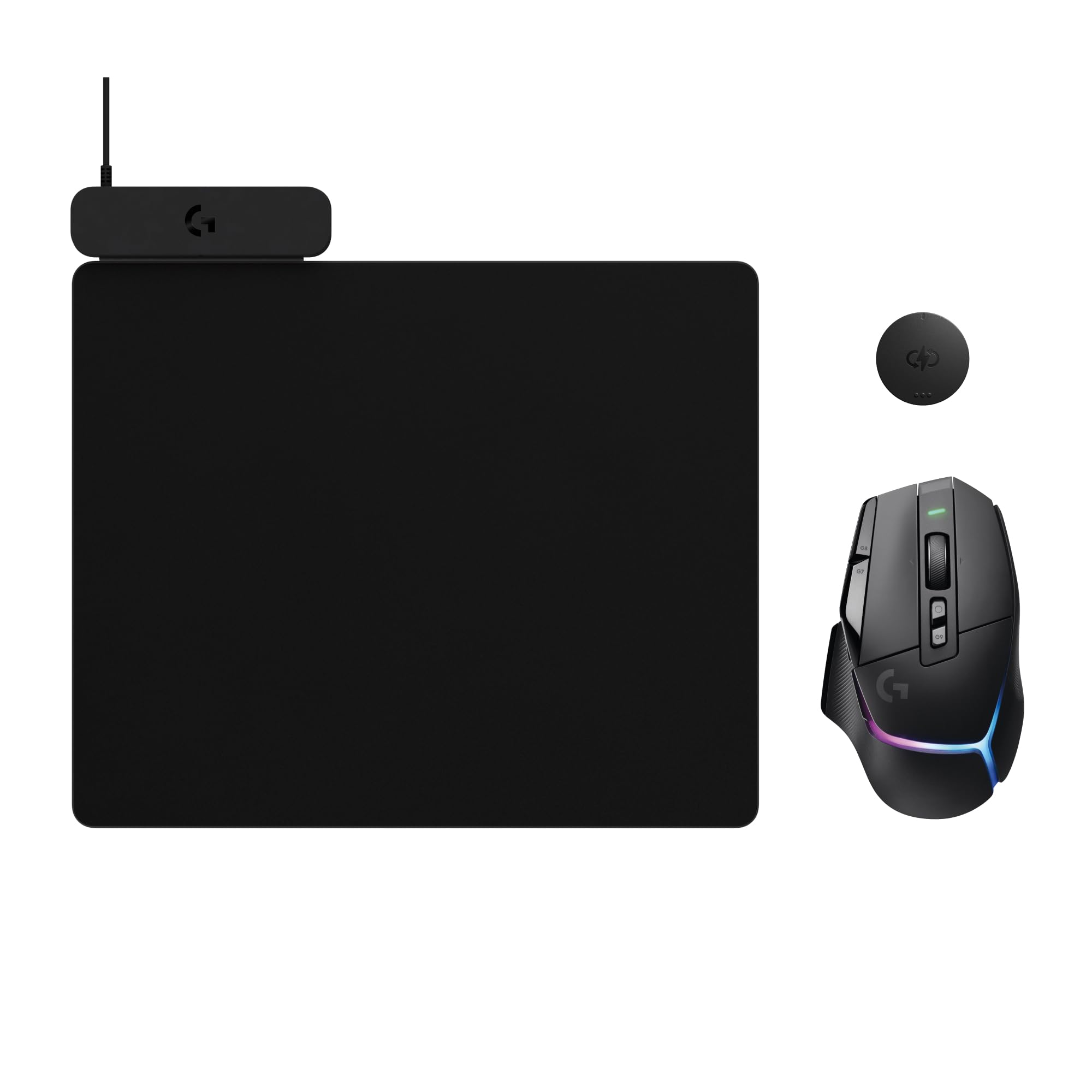 Logitech G502 X PLUS LIGHTSPEED Mouse gaming RGB wireless + sistema di ricarica wireless POWERPLAY 2, ricarica illimitata, RGB personalizzabile, sensore HERO 25K, switch ibridi LIGHTFORCE per PC/Mac