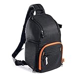 サンワダイレクト 一眼レフカメラバッグ ワンショルダー スリングバッグ 速写対応 200-DGBG007BK