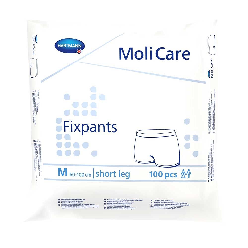 Hartmann MoliCare® Fixpants - Bragas de malla para incontinencia, pierna corta, M, 100 unidades
