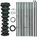 Produktbild vidaXL Maschendraht Zaun Set 0,8x15 m Maschinengeflecht Drahtzaun Gartenzaun