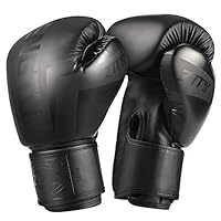 ZTTYボクシンググローブテコンドー格闘技空手グローブ (黑, 8oz)