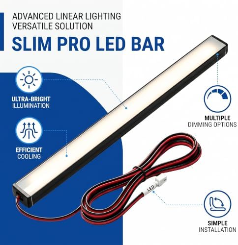 Magnetic LED Light Bar 2-Pack for Flashforge AD5X/AD5M/5M Pro 3D Printer, 24V 42 Cold White LEDs with Aluminum Housing & Soft Diffuser — view 5