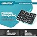 Libraton 16PCS Magnetic Nut Driver Set, Long Nut Drivers 6INCH, Metric & SAE Nut Drivers for Impact Drill, Long Shank Nut Driver Bits, 1/4
