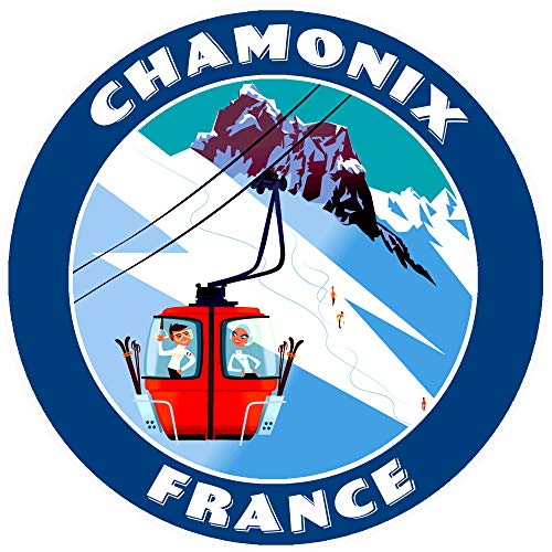 Chamonix, France Ski Lift Decorative Car Truck Decal Window