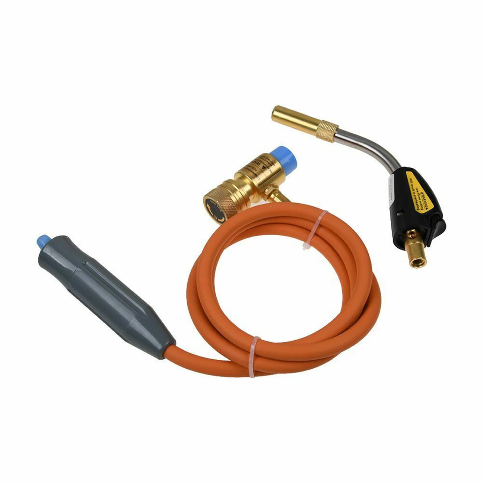 Kit de soplete de soldadura de autoencendido con llama ajustable 360 grados de punta giratoria de alta presión para soldadura, fontanería, reparación de refrigeración