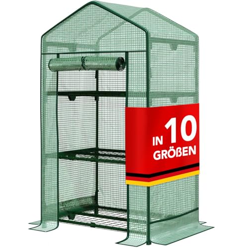 Floordirekt - Gewächshaus UV-beständig - Foliengewächshaus mit Metallablagegitter - Langlebig. Witterungsbeständiges Pflanzenhaus für Gemüse Kräuter. Blumen (49x69x127cm Bloom 3 Etagen) Floordirekt - Gewächshaus UV-beständig - Foliengewächshaus mit Metallablagegitter - Langlebig. Witterungsbeständiges Pflanzenhaus für Gemüse Kräuter. Blumen (49x69x127cm Bloom 3 Etagen)