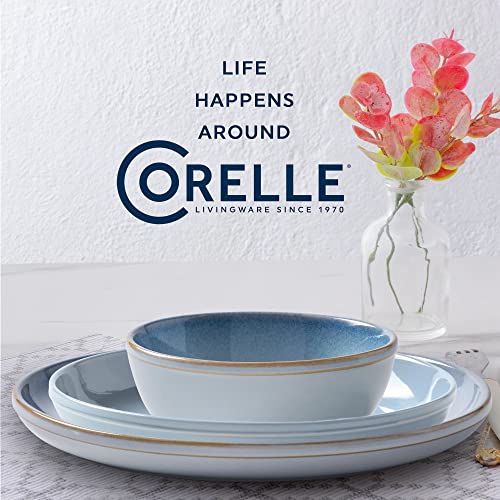 image for Corelle Stoneware Dinnerware Set, Handmade Reactive & Solid Glazed Cer