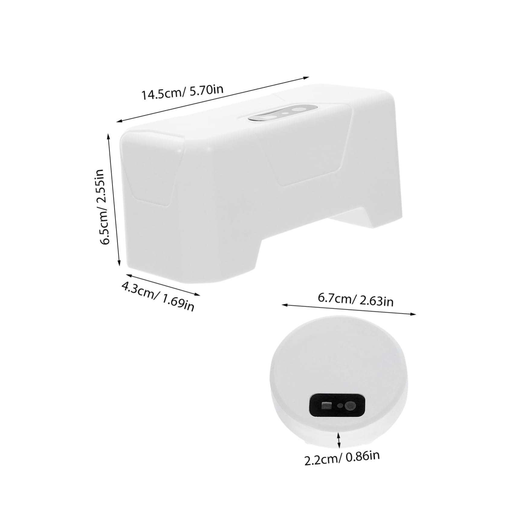 Alipis Kit de Descarga Automática Operación Silenciosa y Fácil Instalación para Inodoro con Sensor Infrarrojo Adecuado para Uso Doméstico y Público