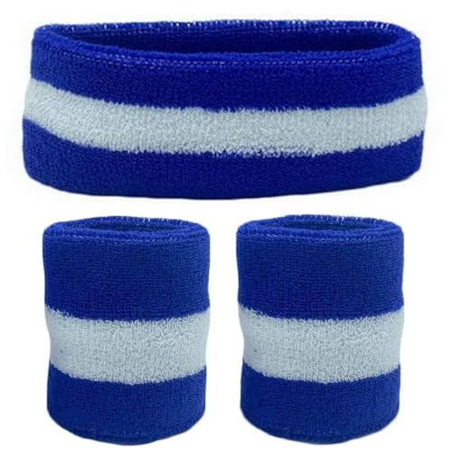Bandeaux cheveux et poignets de sudation pour running et gym - Set de sport quotidien