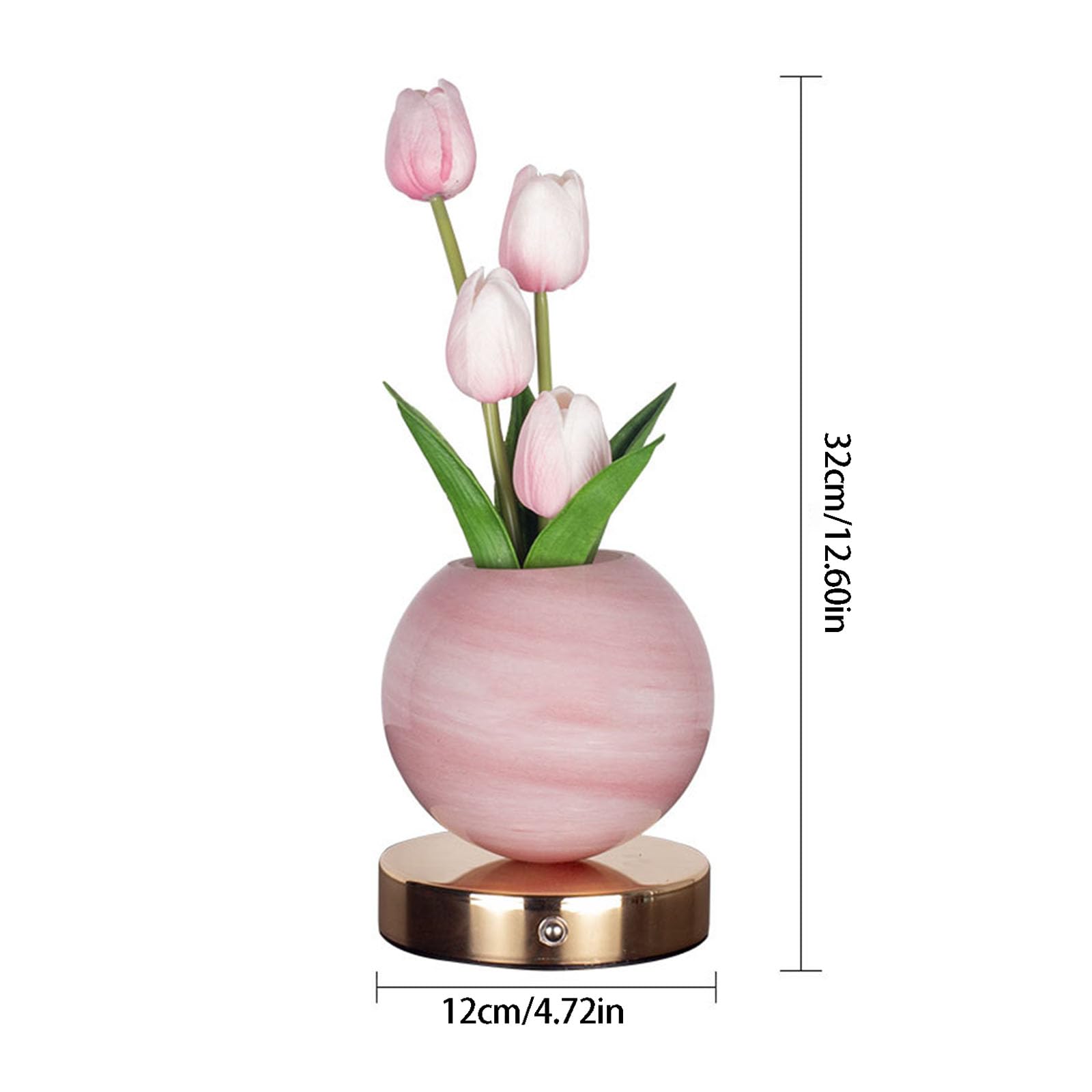 Lampade da tavolo con fiori artistici, lampada da comodino, perfetta per la camera dei bambini e le feste, lampada decorativa per camera da letto