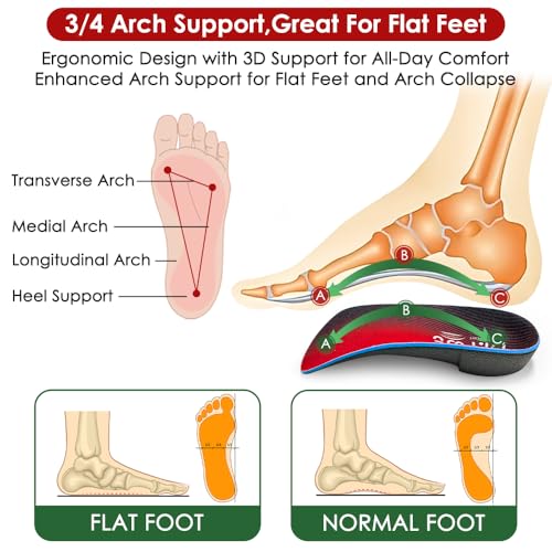 Plantillas ortopédicas Dr. Foot 3/4 para arco alto, talla L miniatura 4