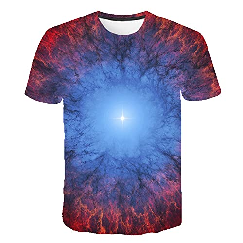 T-shirt espace impression 3D CHANYI look décontracté festival