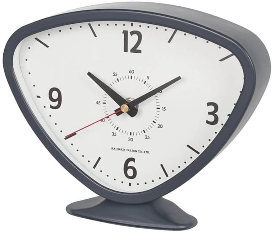 Dulton K925-1257GY Linald Clock, Gray