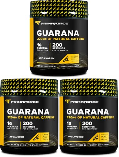 Primaforce Primaforce Guarana Powder (200g) Unflavored, 1g Per Serving (Pack of 3) sold by Nutricost - Amazon Seller - US