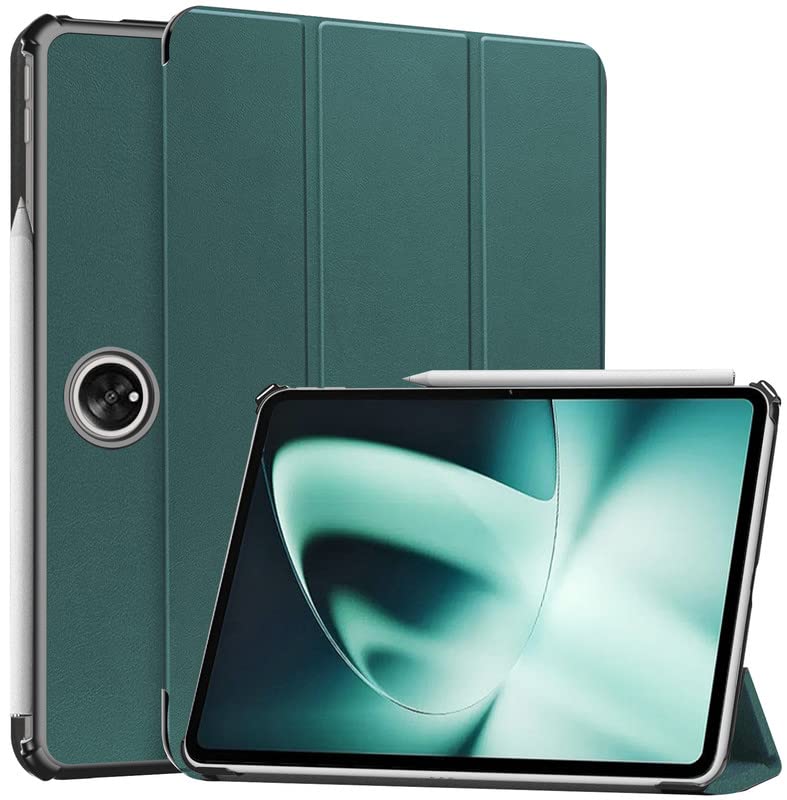 Robustrion Cover for OnePlus Pad Cover, Trifold Flip Case Cover for OnePlus Pad 11.61 inch 2023, Support Auto Sleep Wake - Dark Green (B0C2P9W7JP) Amazon Price History, Amazon Price Tracker