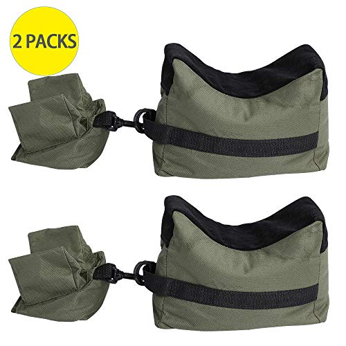 Ackeivto 2 Packs Shooting Rest Bags Front Rear Sandbag Support Stand Holders For Gun Rifle With Durable Construction And Water Resistance For Outdoor, Range, Shooting And Hunting #TOP1