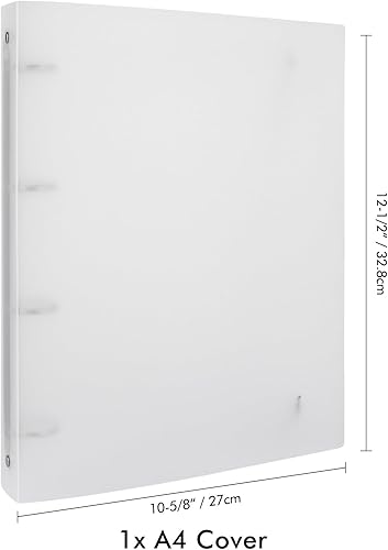 Miniatura 2 de Carpeta de almacenamiento A4 con 4 anillas para almacenamiento de troqueles y sellos, protectores de páginas, organizador de insertos para 4