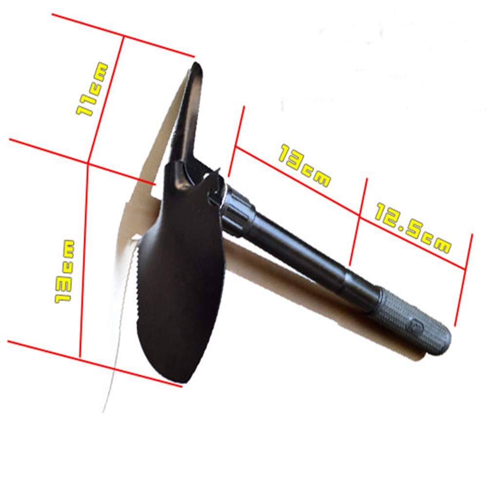 Attrezzi da Giardino Mini-Militare Portatile Pieghevole Pala di Sopravvivenza di Emergenza della Forcella cazzuola per Campeggio Esterno Tool - 2 Pezzi