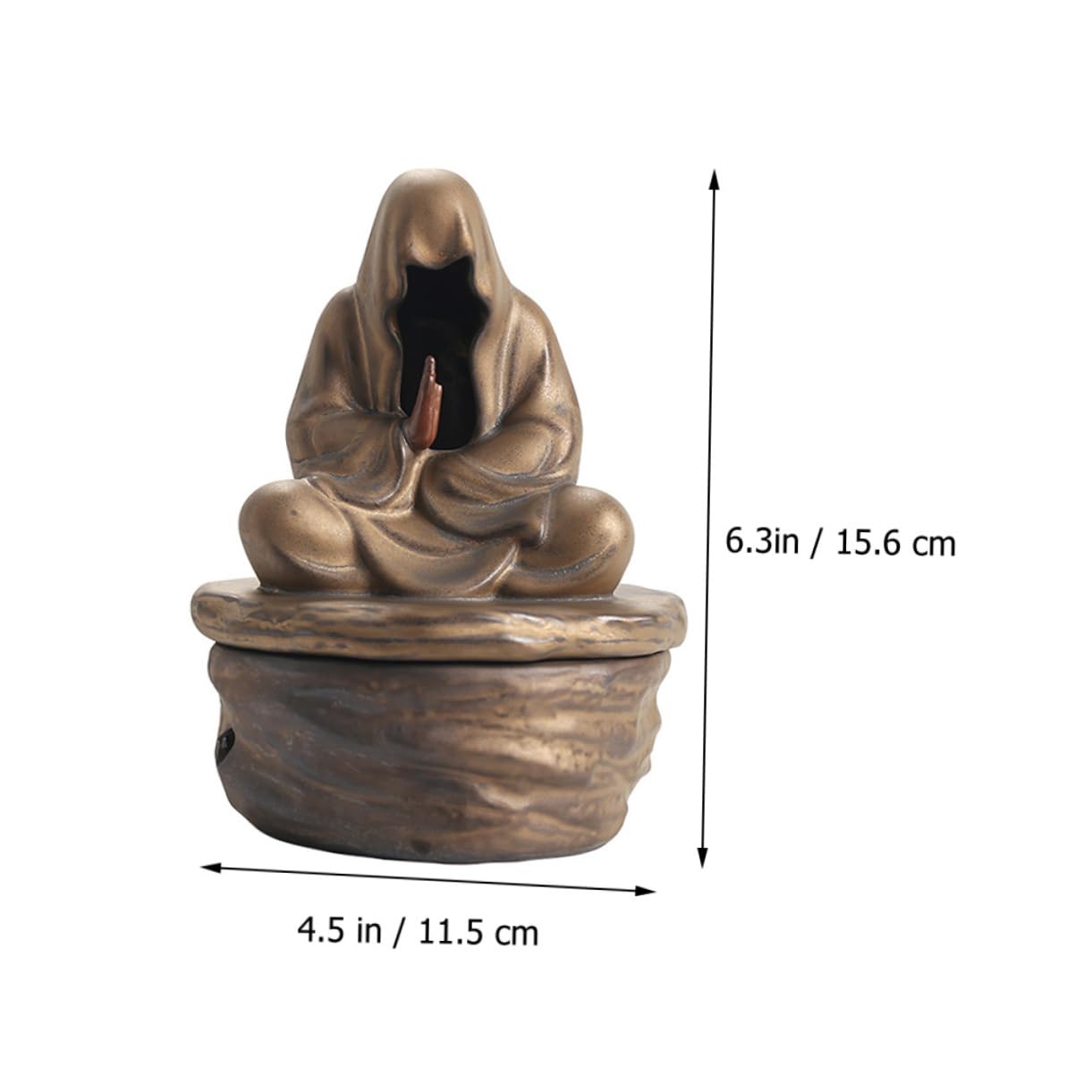 Soporte De Incienso De Cerámica Sin Humo Portátil y Ligero para Decoración De Hogar y Espacios Zen Quemador De Incienso para Mesa y Oficina