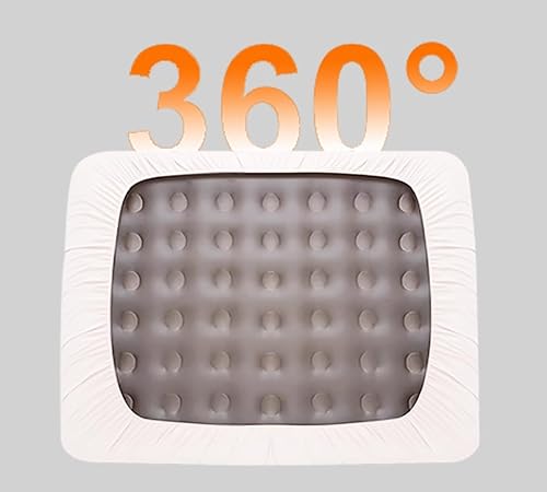 Miniatura 4 de AEHISDHIE Juego de sábanas tamaño Queen  Juego de sábanas de 3 piezas tamaño Queen de 16 a 24 pulgadas  Inflar sin desmontaje, cómodo y firme, fácil