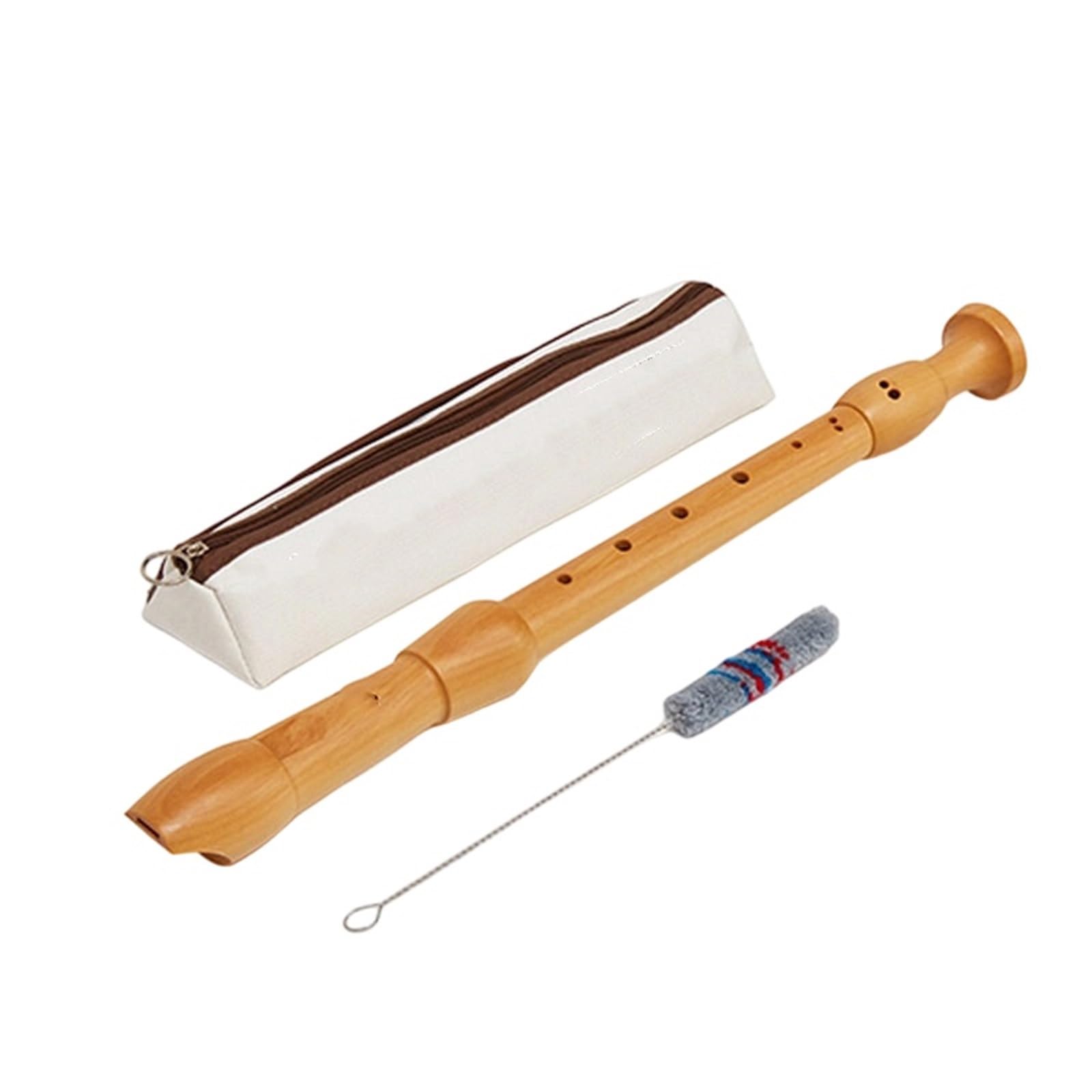 Flauta Dulce Profesional Flauta Dulce De Madera De 8 Hoyos Instrumento Para Principiantes Fácil De Aprender Y Duradero(German wood midrange)