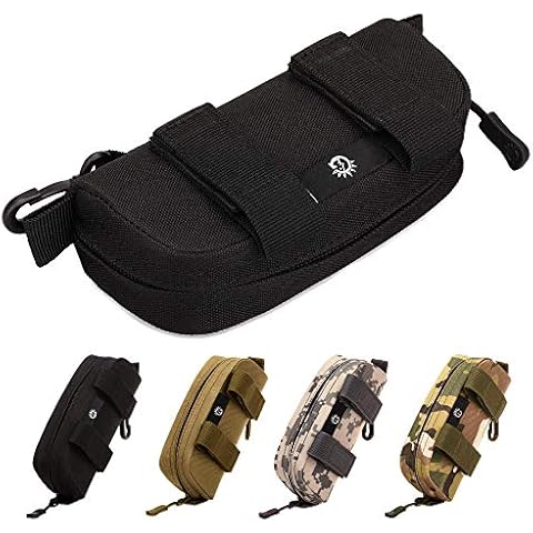 Selighting Molle Táctico Gafas Duro Caso con Cremallera Cover