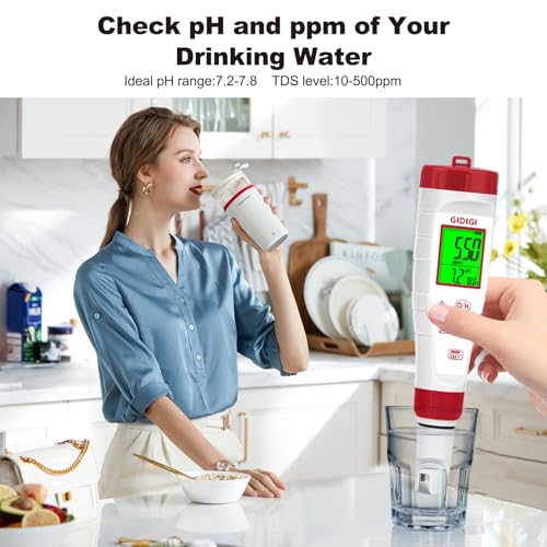 ph testerdigital ph meter for waternew version tds meter for drinking water with backlit simultaneously display 4 in 1 tds ph ec meter for water hydroponic nutrient solutionpoolhome use