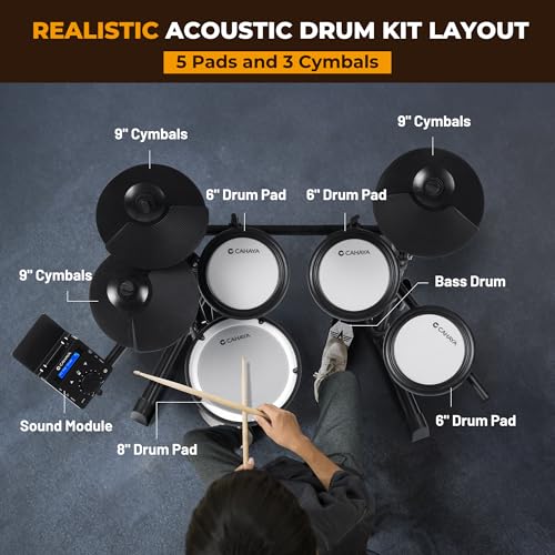 Kit batterie électronique USB MIDI avec tabouret et casque audio