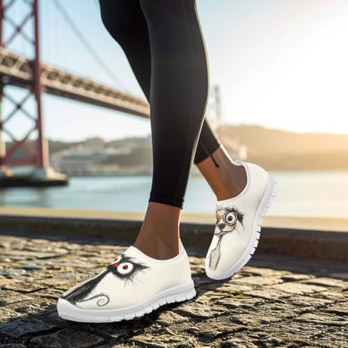 Image of Jeiento Cute Dog Women's Casual Slip On Shoes Loafers Sneakers for Women