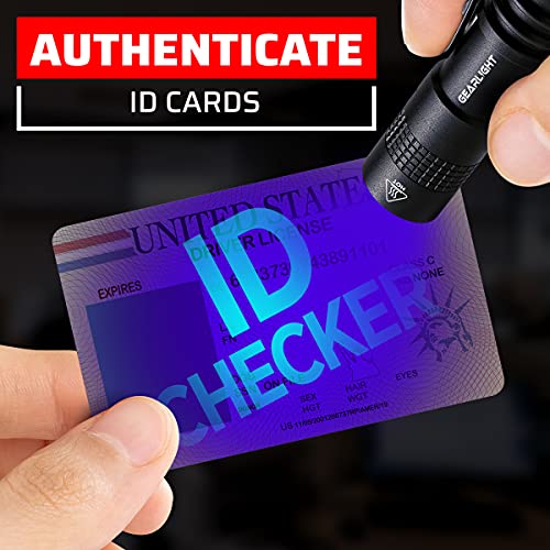 Gearlight Black Light Uv Flashlight S50 [2 Pack] - 365 Nm Mini Blacklight Ultraviolet Pen Flashlights For Id Check, Leak Ac Detection, Resin Curing - Pet Urine, Scorpion, Stain Handheld Detector #TOP5