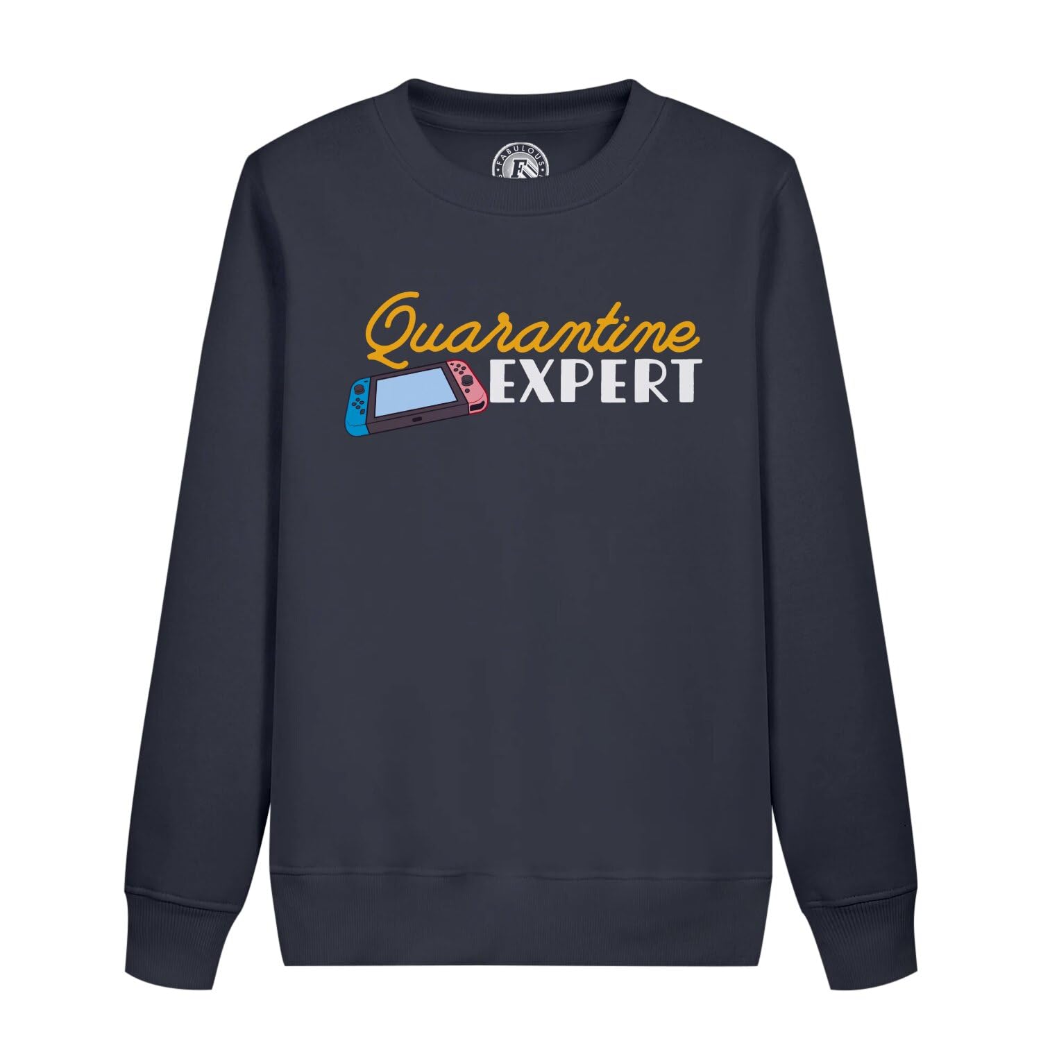 Sweatshirt enfant retro gaming arcade gris - Pull gamer quarantine expert