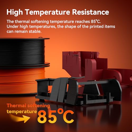 kexcelled ABS Filament 1,75 mm, 3D Drucker Filament, Hochhitzebeständiges und Langlebiges, Maßgenauigkeit +/- 0,03 mm, 1 kg Spule (2,2 lbs), Weiß – Bild 3