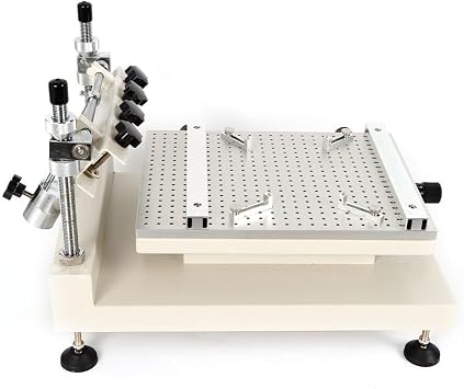 3040 Solder Paste Printer,High Precision Manual Solder Paste Stencil Printer SMT Screen PCB Stencil Printer for Single Double-Sided Circuit Board Paste or Red Glue Printing