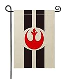 Rebel Alliance Garden Countries Flag,Double-Sided Flax Garden Flag,Alliance Flag Sign,Outdoor Yard Decorative Flags,12'x 18'