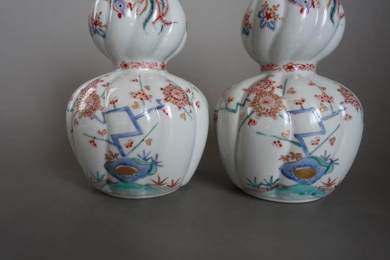 色絵花鳥文 瓔珞文 鳳凰文 神具 榊 花器 花瓶 酒器 徳利 2